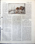Antique Old Print Shore Boats R Myrescough-Walker Jean Simmons Ophelia 1948 0