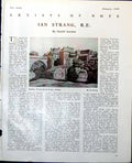 Old Print Houses Bridge Orthoz Ian Strang Bird In Hand Public House 1949 20th