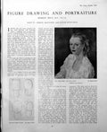 Antique Print Mrs Tilly Collins H Holt Pencil Sketches Early Notebook 1949 0