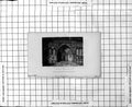 Antique Old Print Entrance To Westminster Hall Arched Doorway Pillars Carving