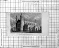 Original Old Antique Print Trinity Church Cloudesley Square 1829 19th Century