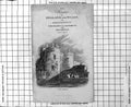 Original Old Antique Print Tower Gateway Frontispiece Beauties England Wales