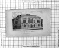 Old Antique Print The Trinity House Tower Hill Exterior Perspective View