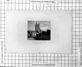 Original Old Antique Print St. Mary Overies Church Southwark Cart Buildings