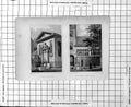Antique Old Print Lyon'S Inn Hall Barnard'S Inn Hall Exterior Views Railings