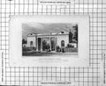 Old Antique Print East Gate Regents Park Horse Sier People Walking 1827 19th