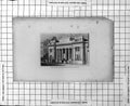 Original Old Antique Print Corn Exchange Mark Lane London Columns Front People