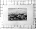 Old Antique Print Westminster From Chelsea Fields Wooden Timberwork Men 19th