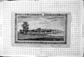 Old Print Ancient View Westminster Abbey Hall From Village Charing Cross