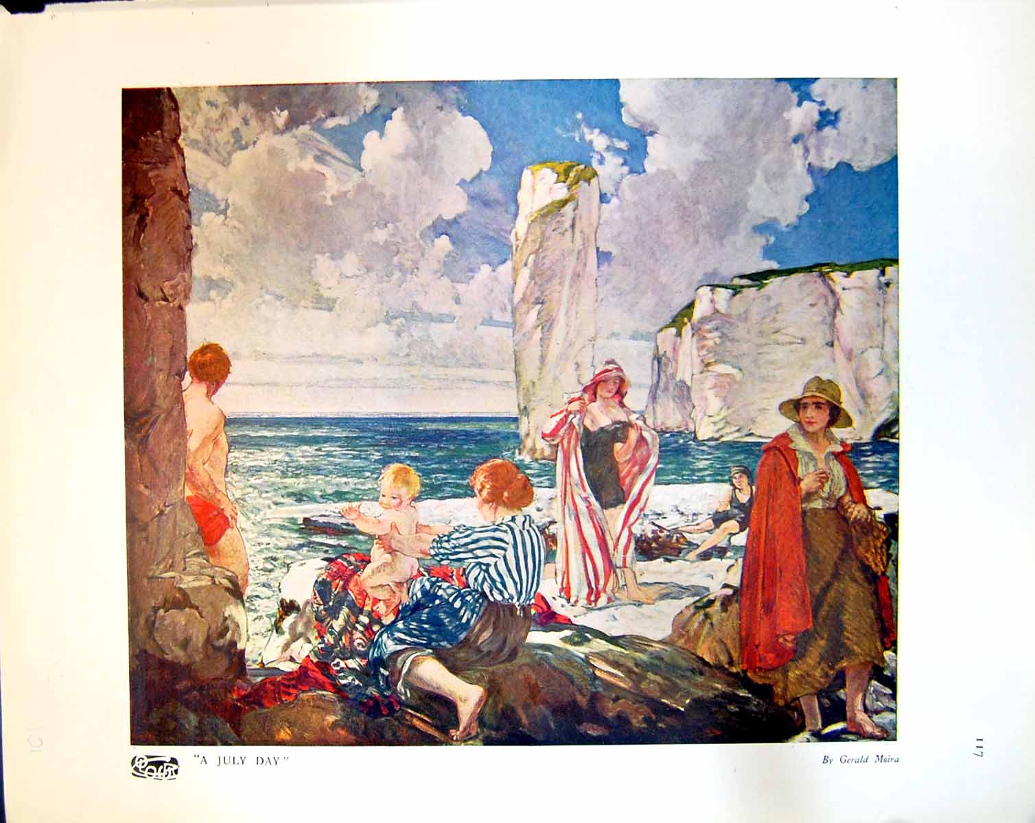 Old July Day Gerald Moira White Cliffs Demolition G.P.O. F. Potter 1915 20th