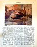 Old Grey T M Houndsfield Boat Bridge Village St Flanders E Claus 1915 20th