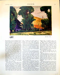 Old James Gauld Rural Scene Trees E. Findlay Smith Ship Icebergs 1915 20th