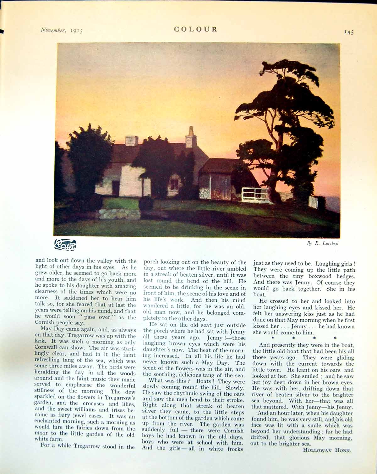 Old Farmhouse Trees E Lucchesi Theophile Louis Bernard Moulaert 1915 20th