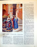 Old Print Traders Carpet Market Demonstrating Rugs Different Colours 1915 20th