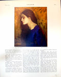 Old Print The Penitent Woman Portrait Ivy De Verley Clowns C.H. Gen 1915 20th