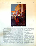 Old Print Circumcision Procession Tangier Creyke Barges Strand A.B. 1915 20th