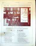 Old Print If Dreams Came True Poem Cigarette Smoke Girl Appears Lips 1916 20th