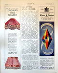 Old Advert Winsor Newton'S Artists' Colours Ediswan Silk Shades 1916 20th