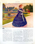 Old Print Versailles Sketch Bernard B. De Monvel Sands Gyrth Russell 1916 20th