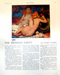 Antique Print Nudes Reclining F Brangwyn Prelude Autumn Night L Wilson 1916