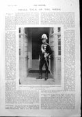 Antique Print Duke Connaught Commander Irish Forces Lord Roberts Bust 1900 20th