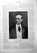 Antique Old Print Earl Hopetoun Mr Mrs Huntley Wright Doorstep Bicycle 1900