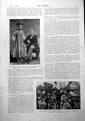 Antique Print P Morgan Mr Pang Queen'S Garden Party Tom B Caricatures 1900 20th