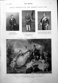 Old Antique Print Her Majesty Royal Family Prince Alfred Villa Monza 1900 20th