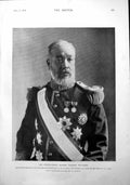 Original Old Antique Print His Excellency Baron Tadasu Hayashi 1900 Victorian