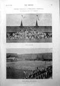 Antique Print Swiss Federal Gymnastic Festival Princess Victoria York 1900 20th