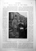 Old Antique Print Field-Marshall Count Von Waldersee Muriel Wylford 1900 20th