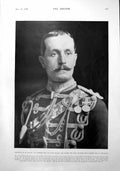 Antique Old Print Captain Ahm Taylor South Africa Battle Abbey Gateway 1900