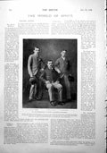 Antique Old Print F Archer E Hanlan T Cannon New Forest Mending Bicycle 1900
