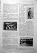 Antique Old Print Barnet Fair Horse Sale GCasket Lieut Ashmead-Bartlett 1900