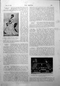 Old Antique Print Mdlle M Aubert Elixabethan Well Homburg Tom Browne 1900 20th
