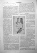 Original Old Antique Print A Stock Exchange Cartoon ?Forgotten Sport? 1900 20th