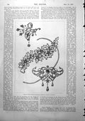 Antique Print Parisian Diamond Patterns Automobile Coat Mountaineering 1900