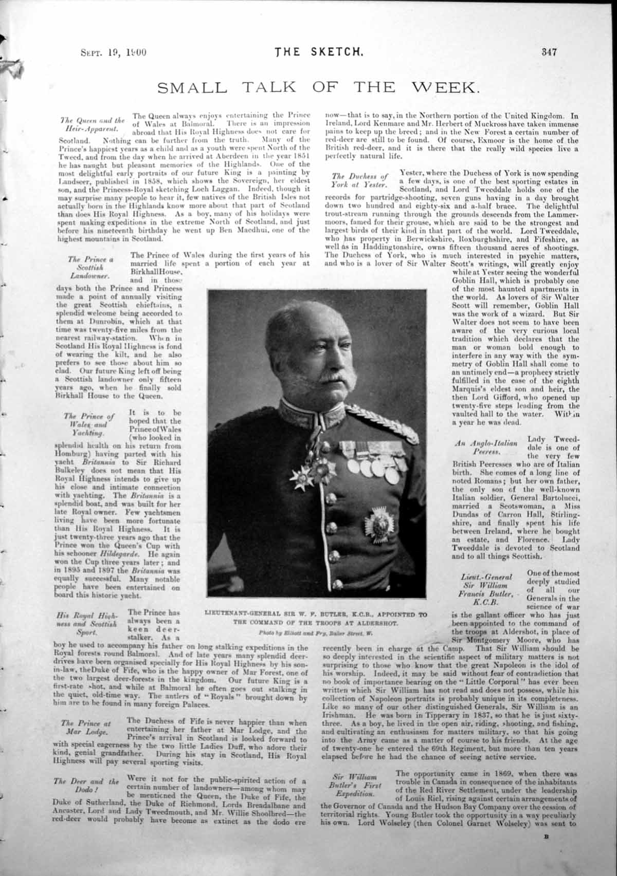 Old Lieut.-Gen. Sir Wf Butler Col. Bruce Hamilton Miss Lydia Flopp 1900 20th