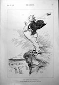 Antique Print Mr Tubb Refreshes After The Fatigues Season Man Clifftop 1900