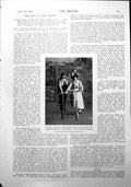 Antique Old Print Mr James Welch Miss Audrey Ford Madame W Von Isacescu 1900