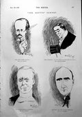 Antique Print Caricatures Jm Barrie Arthur Roberts Mr William Mollison 1900