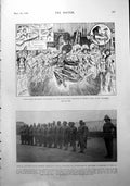 Antique Old Print Sketch Ballet West Indian Frontier Force Sir Em Satow 1900