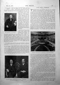 Old Antique Print Metropolitan Tabernacle Newington Butts Tom Browne 1900 20th