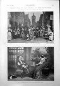 Old Antique Print Scenes Sweet Nell Drury Tuna 130Lbs Mrs J Gardner 1900