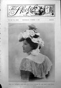 Original Old Antique Print Miss Lily Hanbury Portrait Frontispiece 1900 20th
