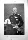 Original Old Antique Print Field-Marshall Lord Roberts Portrait Study 1900 20th