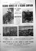 Antique Old Print War Scenes Published Ill. London News Sqms Engleheart 1900