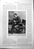 Old Antique Print Mr Charles Wyndham Claehaven Horse Hare & Hounds 1900 20th