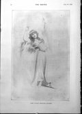 Antique Old Print Little Moorish Dancer TunaFt Long Ten Large Trout 1898