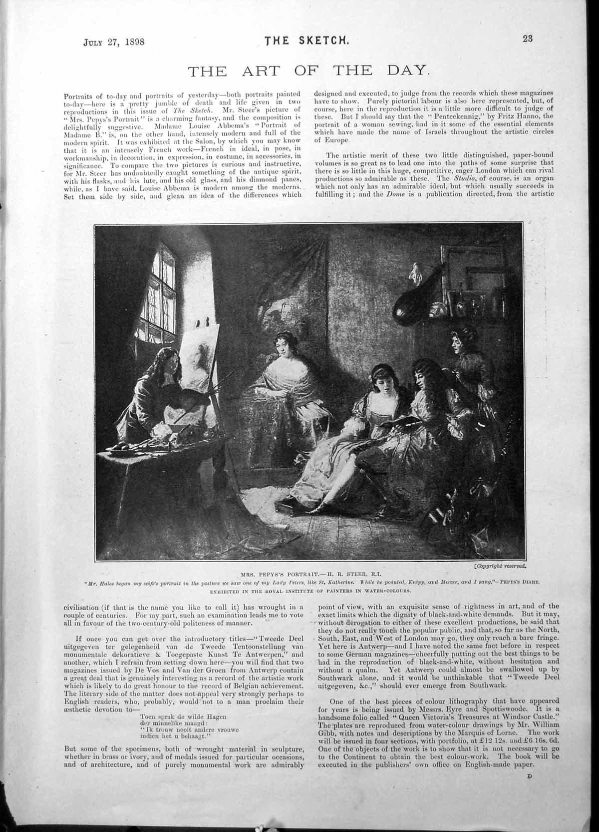 Old Mrs Pepyss Portrait Steer Hungary Arfad Conquered Women Slaves189 Victorian